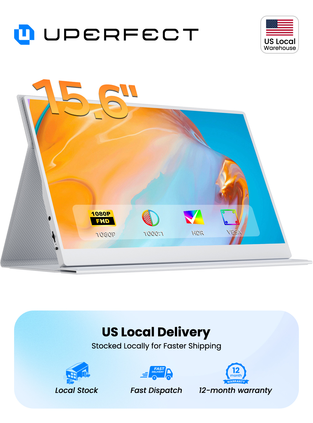 Pc Gaming Gigabyte - UPERFECT 15.6 Inch Portable Monitor For