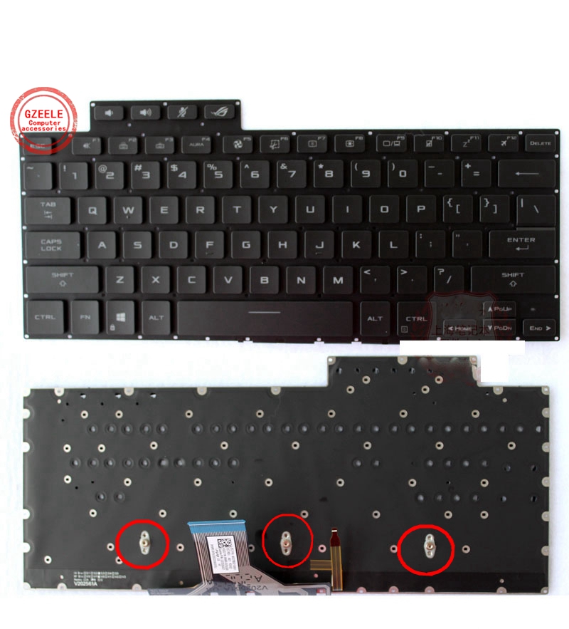 No Rgb Gaming Pc - New US Backlit Keyboard for ASUS