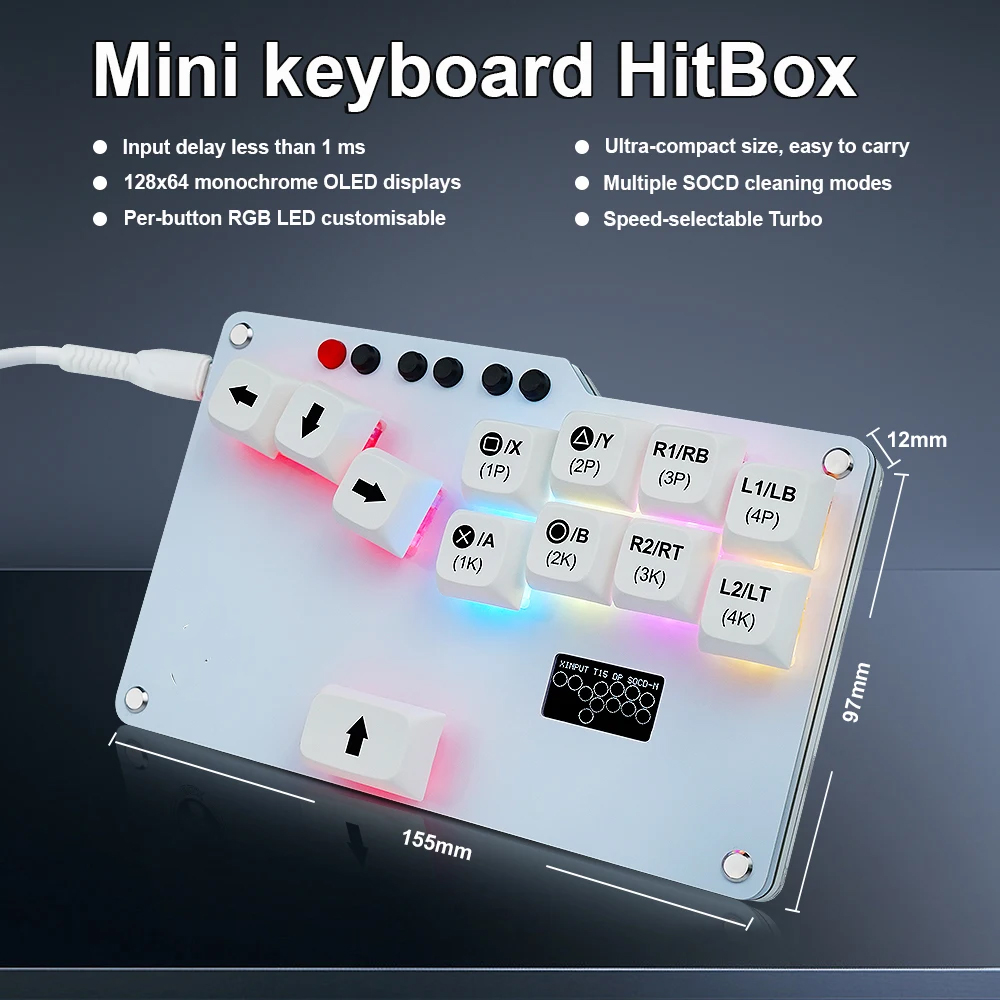 No Rgb Gaming Pc - Hitbox Mini GP2040 CE Fightstick Pocket