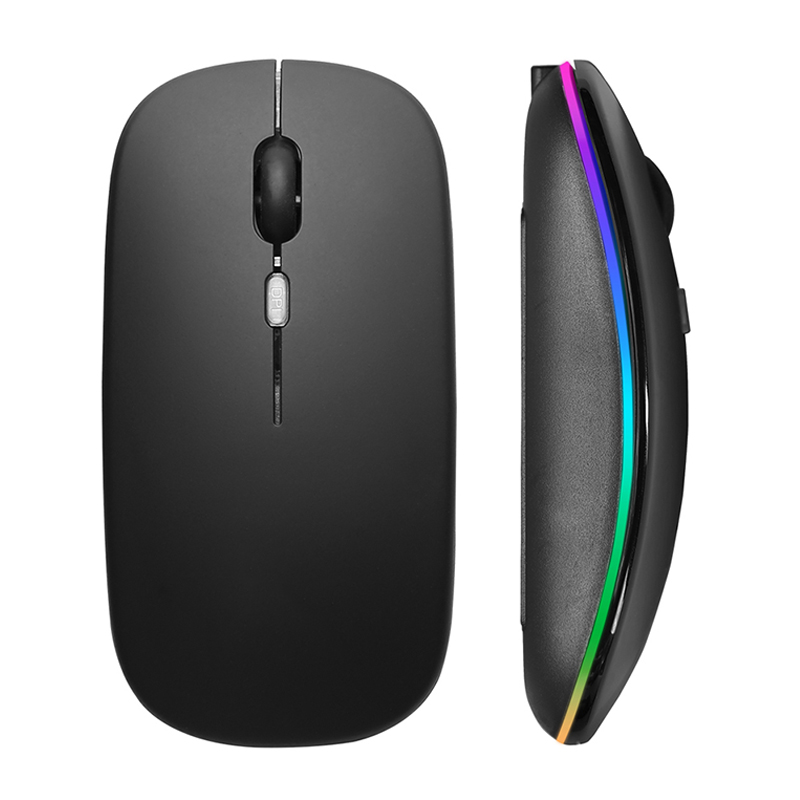 No Rgb Gaming Pc - Wireless Mouse RGB Rechargeable USB 2.4GHz