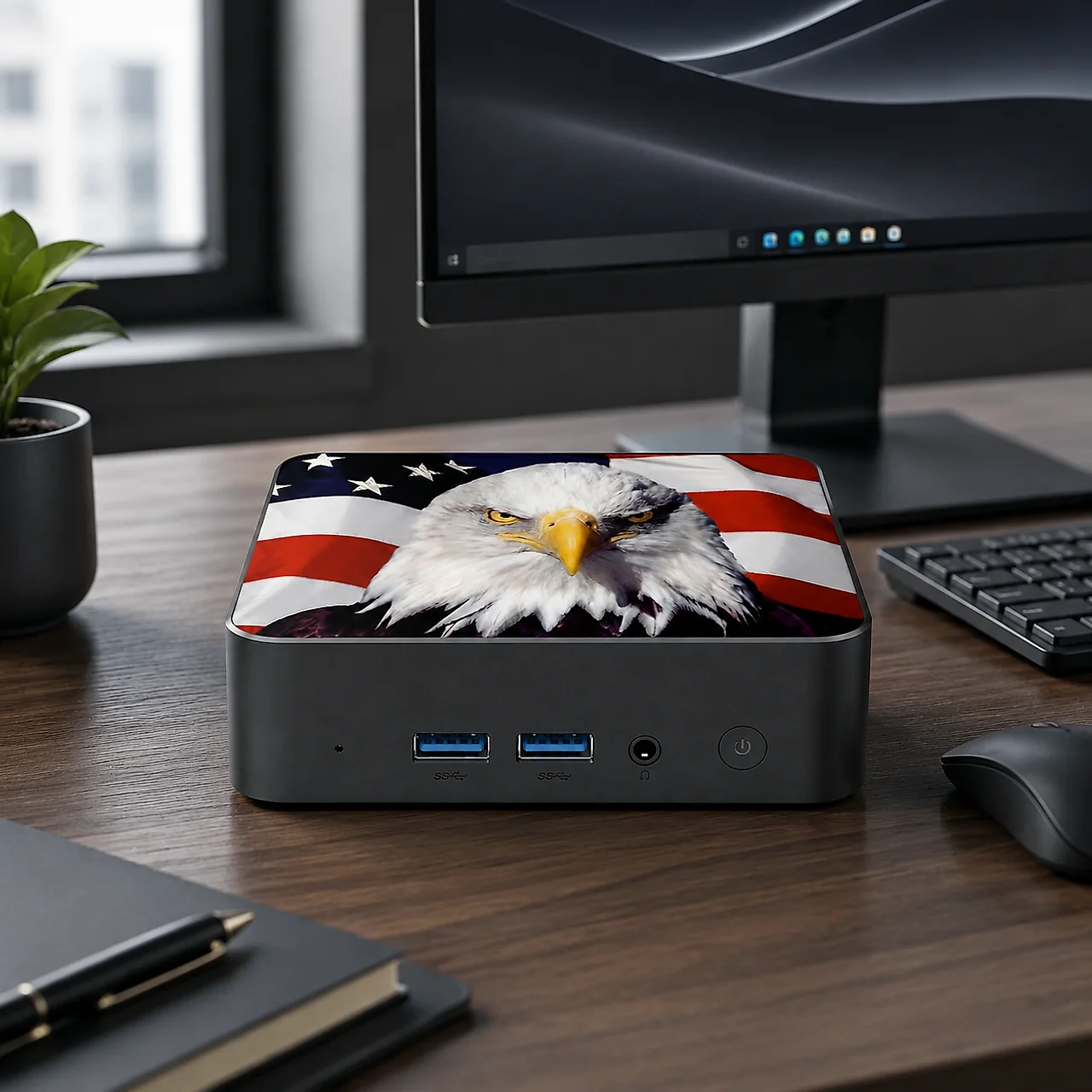 Slim Canada Flag Mini Desktop  - Pc Gaming Desktop review and price