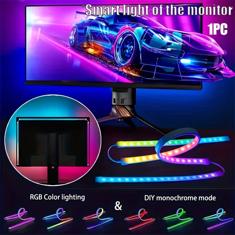 RGB Gaming Lights Strip Monito - No Rgb Gaming Pc review and price