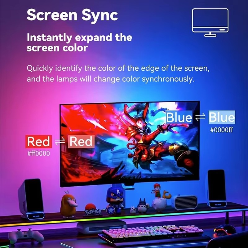 RGB Gaming Lights Strip Monito - No Rgb Gaming Pc review and price