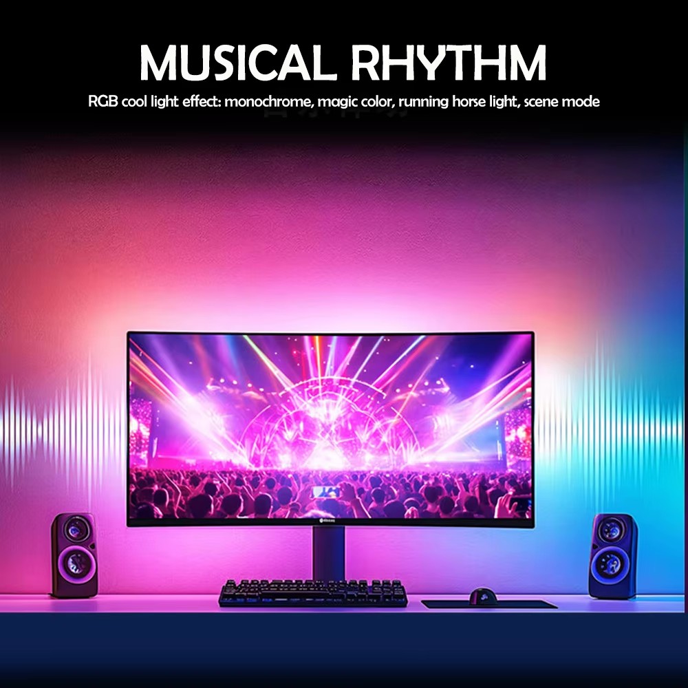 RGB Gaming Lights Strip Monito - No Rgb Gaming Pc review and price
