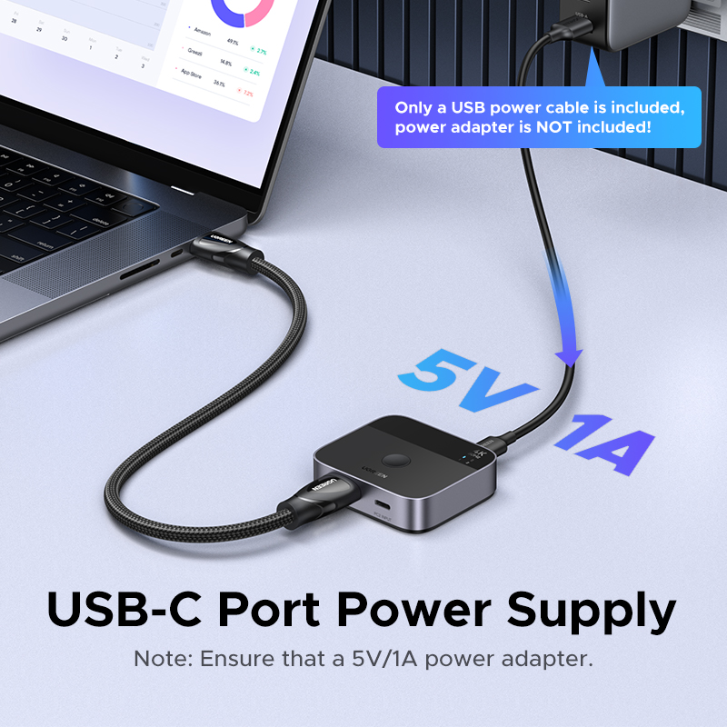 UGREEN HDMI USB C Switch 2 in  - Pc Gaming Gigabyte review and price