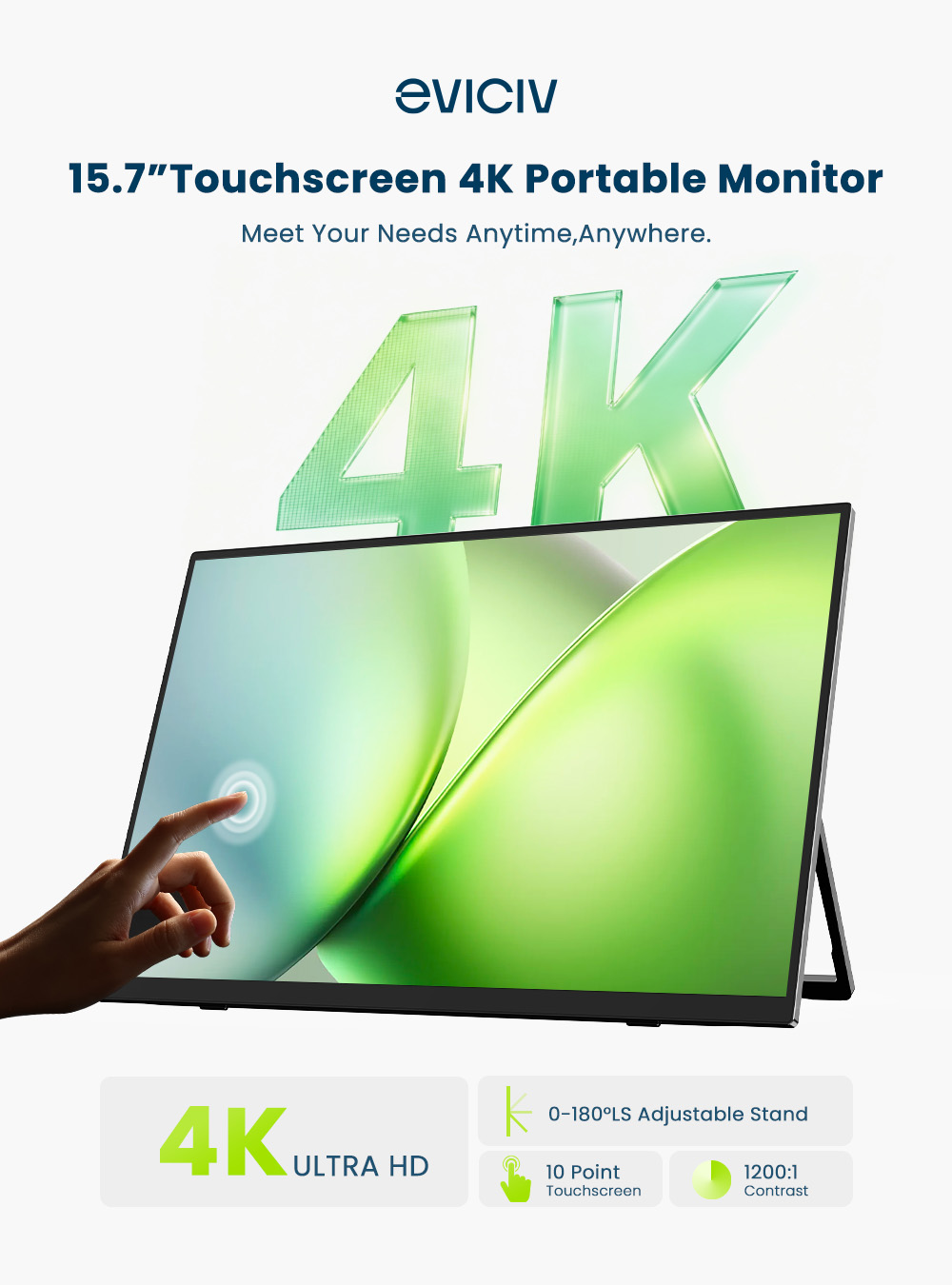 EVICIV 4K Portable Monitor 10- - Pc Gaming Gigabyte review and price